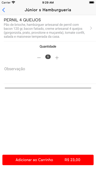 Junior Hamburgueria Screenshot 2 - AppWisp.com Junior Hamburgueria Screenshot 2 - AppWisp.com
