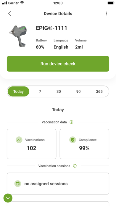 EPIG® App Screenshot