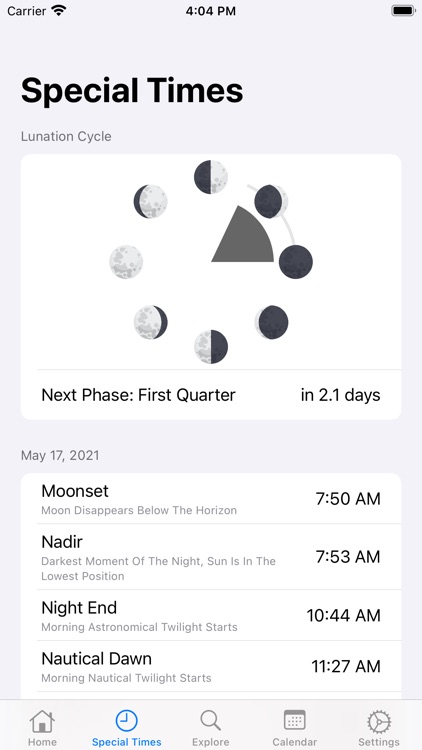AstroMoon: Moon Calendar screenshot-3