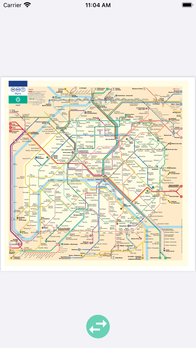 Paris Metro Map + Bus & RER Screenshot