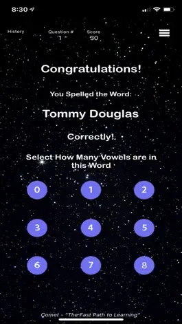 Game screenshot History - Comet Spelling hack