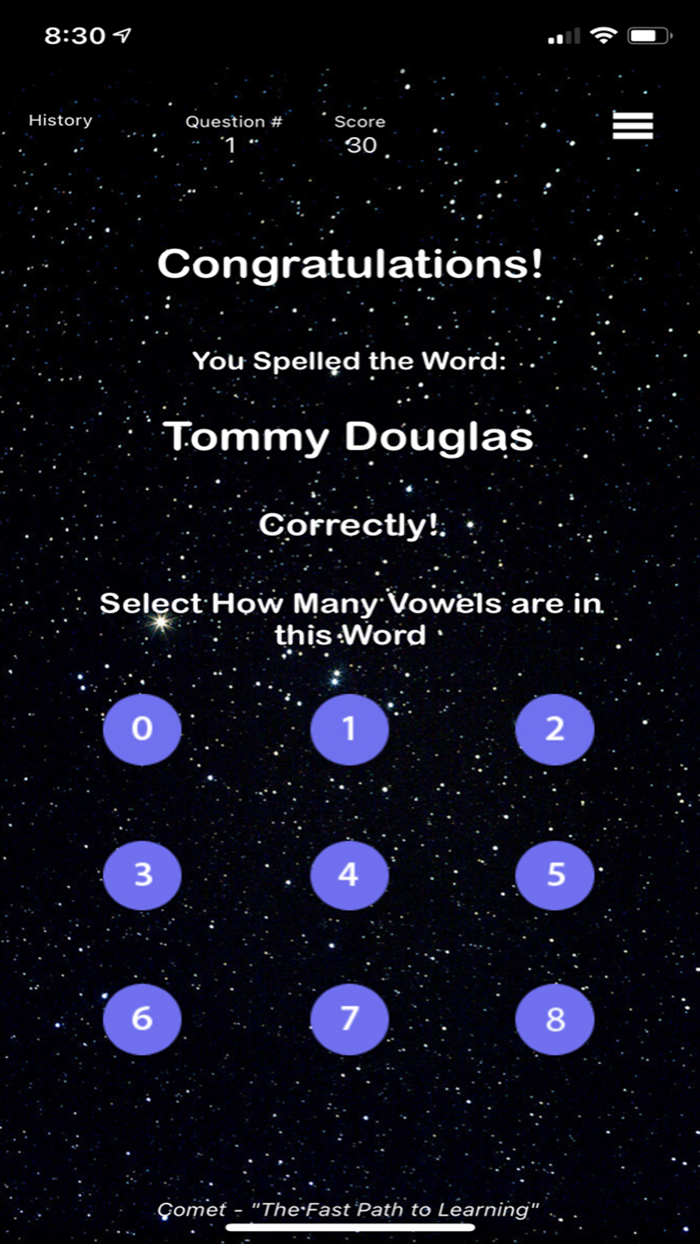 History - Comet Spelling