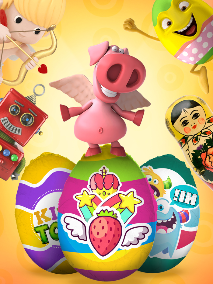 Surprise egg game for toddlers