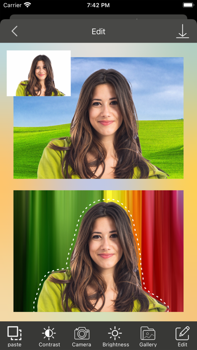 Photo Cut Paste Editor Screenshot