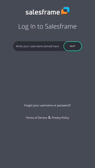 Screenshot #1 pour Salesframe Mobile