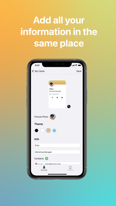 Connect Card Screenshot