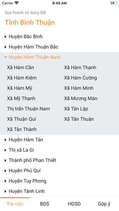 Quy hoạch Bình Thuận Screenshot