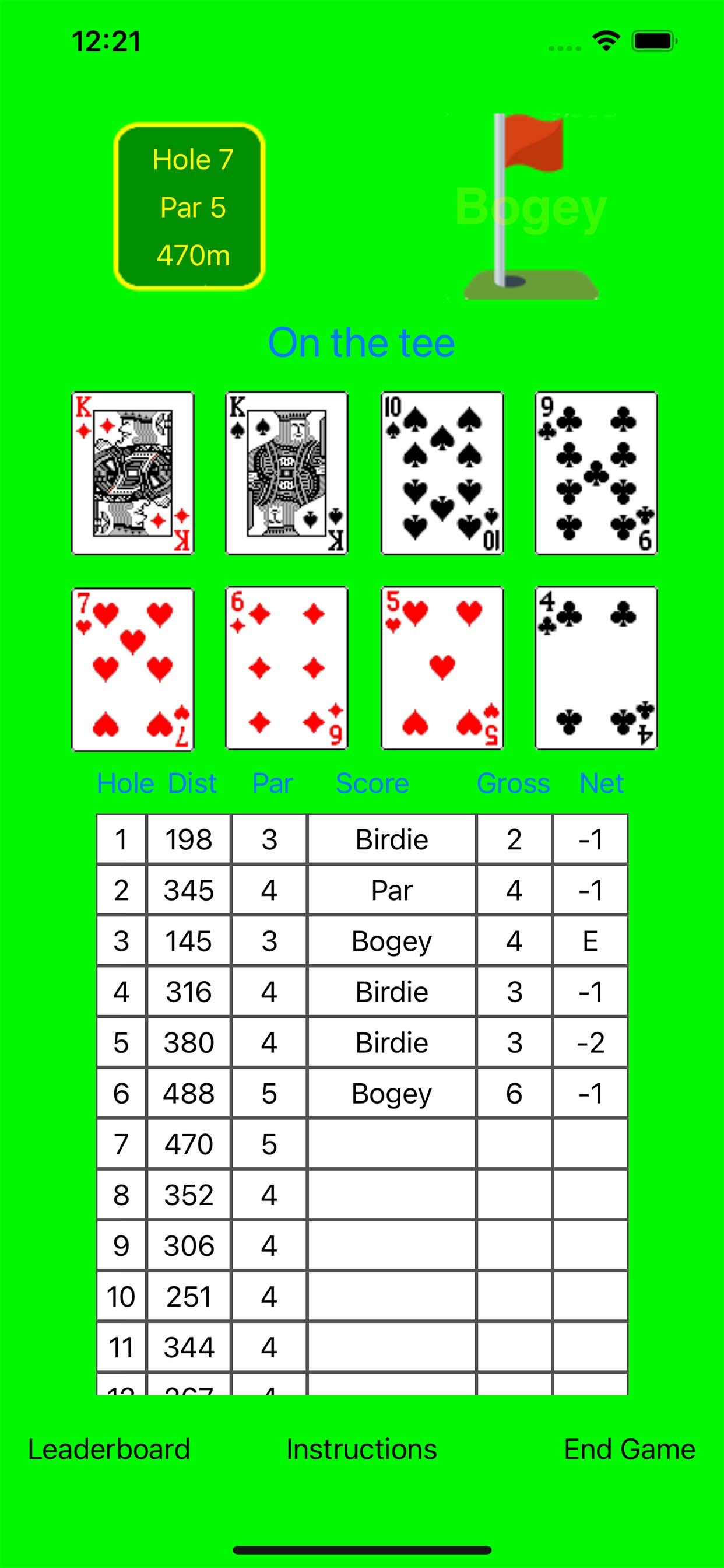 Card Golf