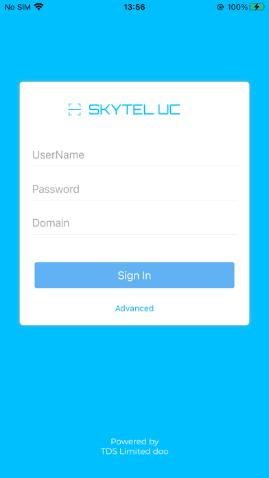 Screenshot 1 of SKYTEL UC App