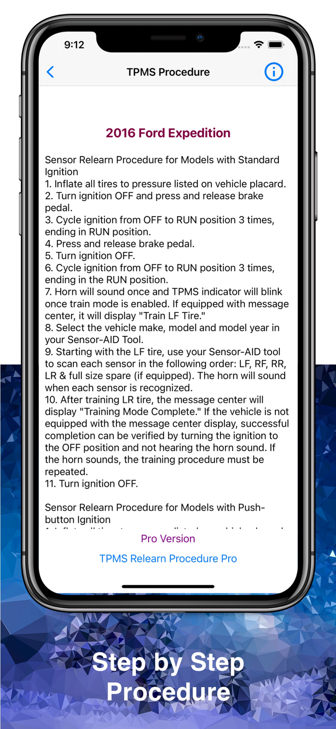 TPMS Relearn Procedure Lite