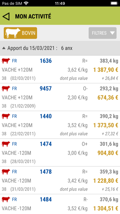 Screenshot #2 pour Sicarev Éleveur