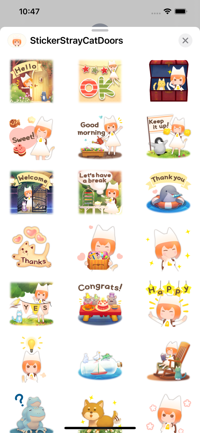 Sticker Stray Cat Doors