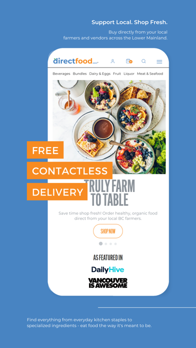 DirectFood.Store Screenshot