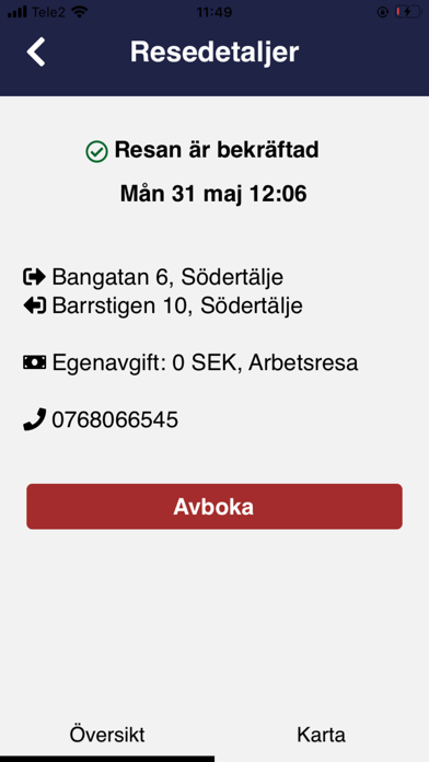 Drip Traveller Södertälje Taxi Screenshot