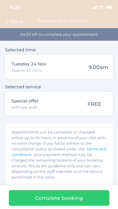Naviina Salon + Day Spa Screenshot