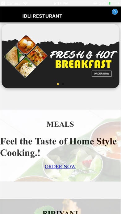 Screenshot #1 pour Idli Restaurant