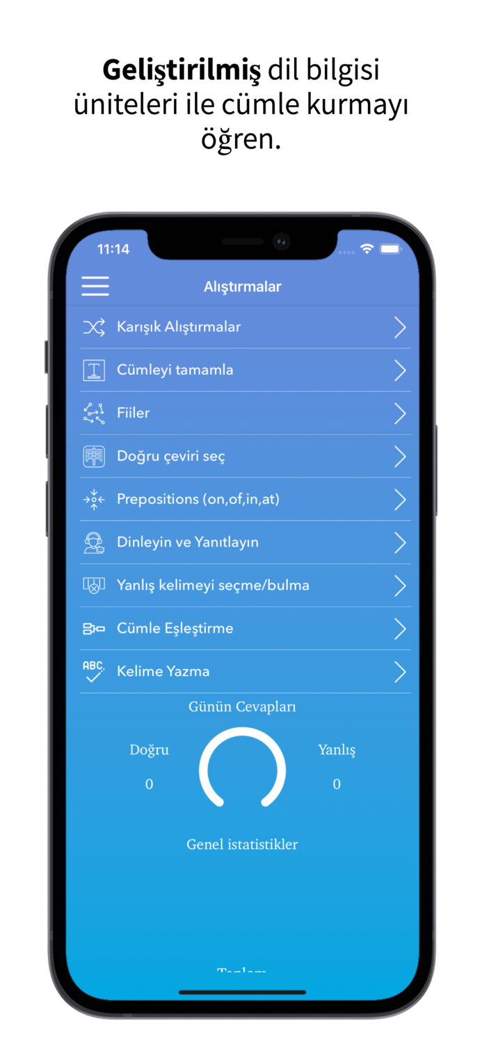 İngilizce öğren - Cümle Kur
