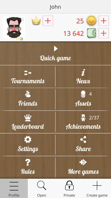 Checkers Online Game Screenshot