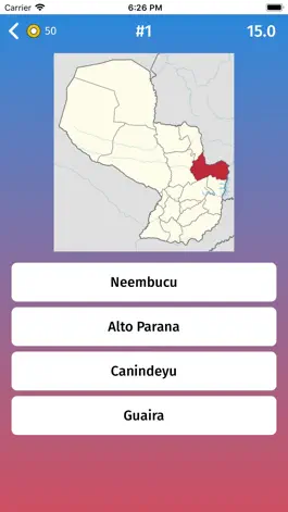 Game screenshot Paraguay: Departments Map Quiz hack