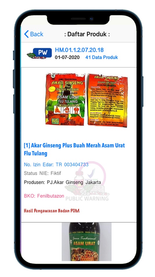 #3. BPOM e-Public Warning OT & SK (iOS) 由: Badan Pengawas Obat dan Makanan