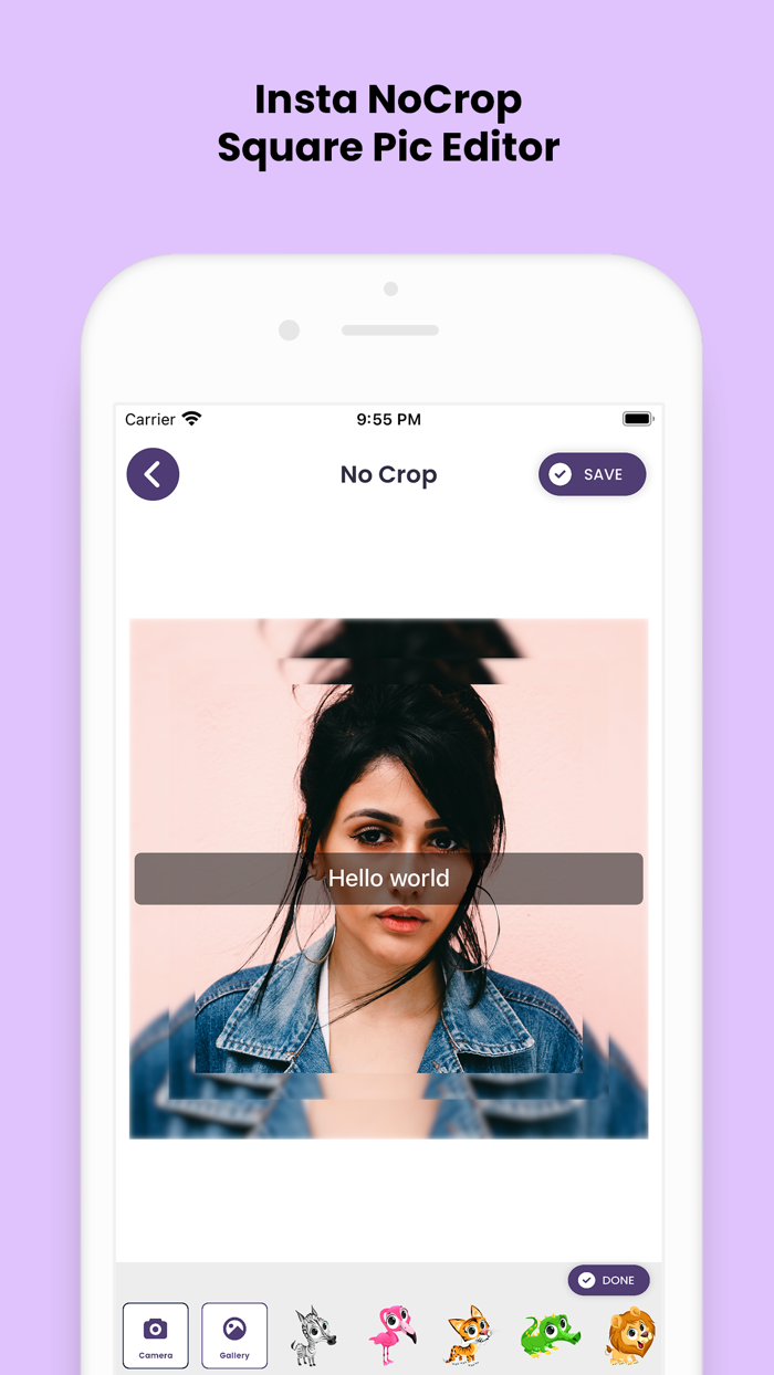 No Crop for social media post