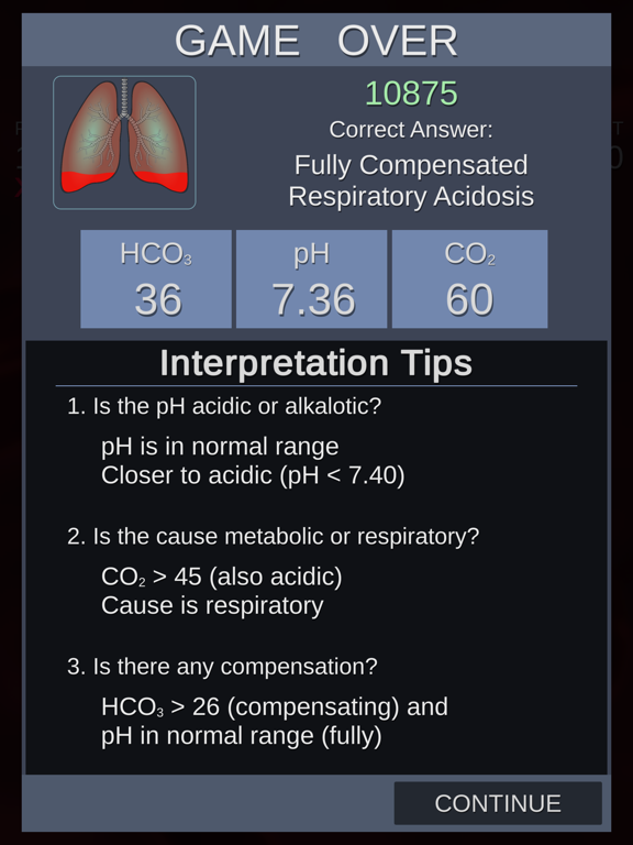 ABGs NOW! iPad screenshot 9 - Medical app