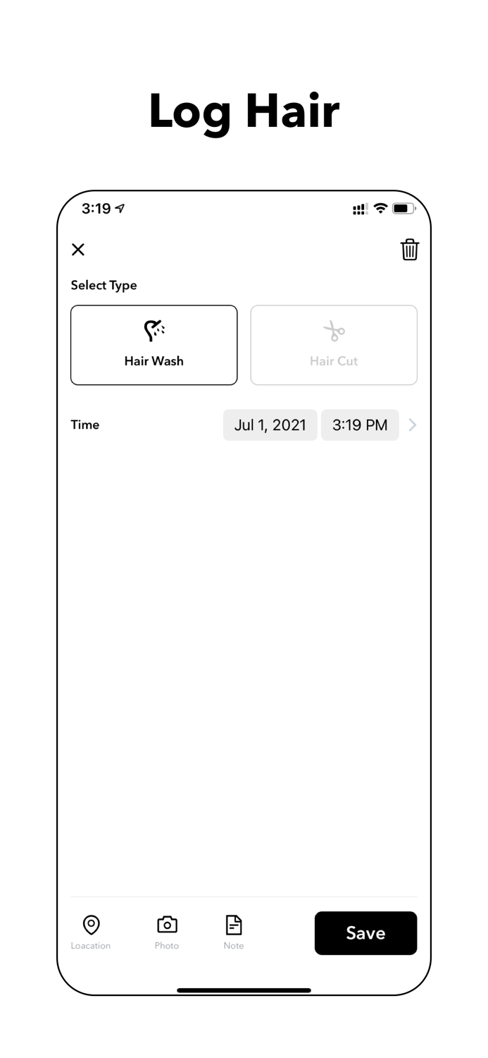 HairTrack Log Your Hair