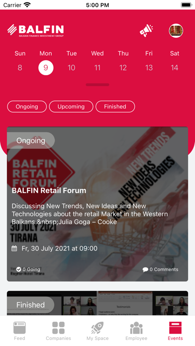 Balfin App Screenshot