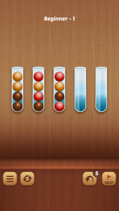 Sort Puzzle - Wood Ball Screenshot