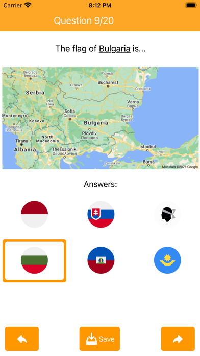 Screenshot #2 pour Flags Quiz PRO with Maps