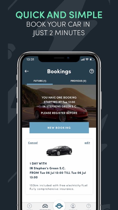 UFODRIVE 24/7 EV Car Rental Screenshot