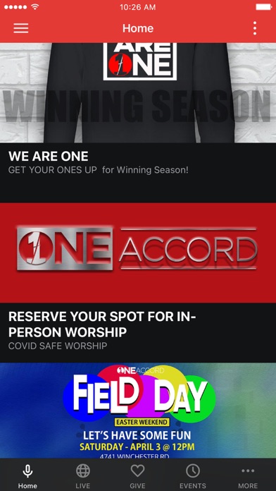 One Accord International Screenshot