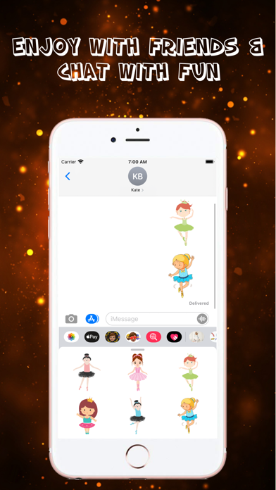 Cute Ballet Girls Stickers Screenshot