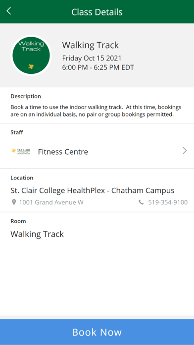 St. Clair College - HealthPlex Screenshot
