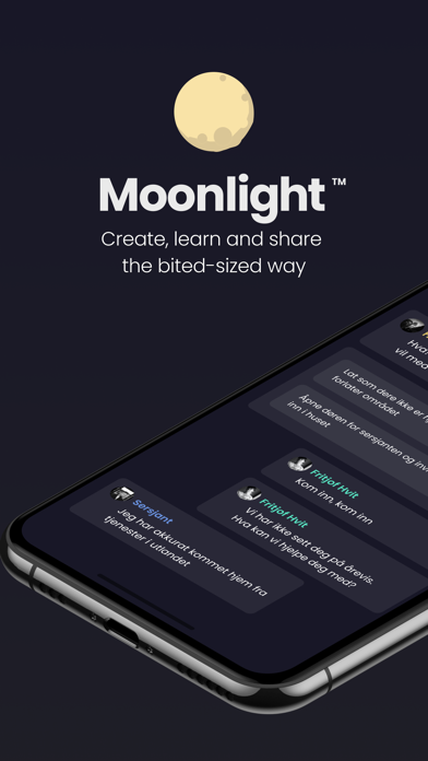 Moonlight: Create, Read, Share Screenshot