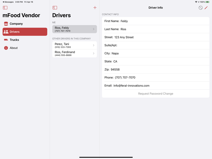 mFood™ - Food Truck Vendor App