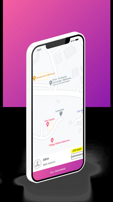 Pink Driver app Screenshot