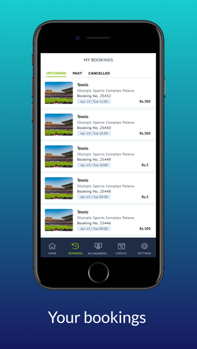 Roar Sports: Booking Engine Screenshot
