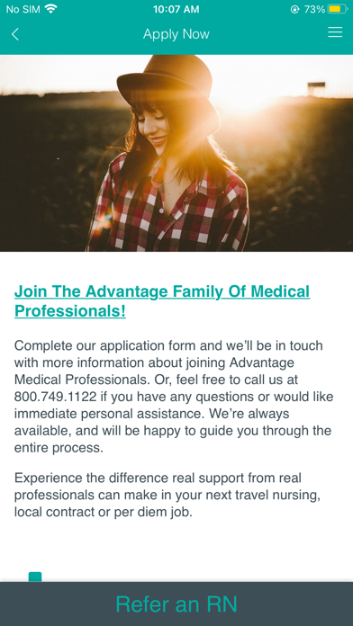 Amp Staffing Screenshot