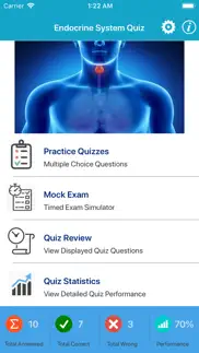 endocrine system quizzes iphone screenshot 1