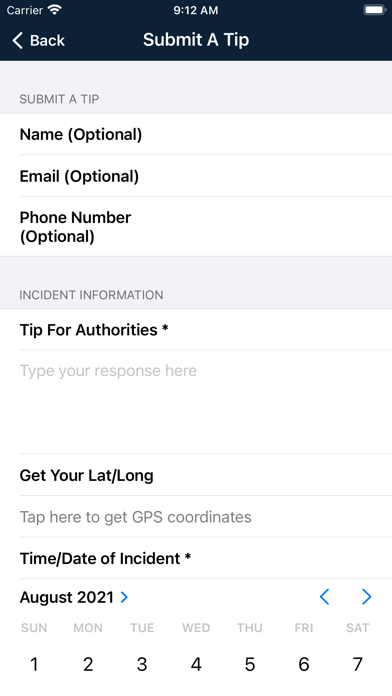 Carencro Police Department Screenshot
