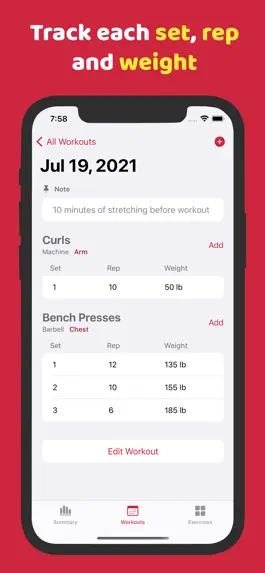 Game screenshot Gym Workout Logs mod apk