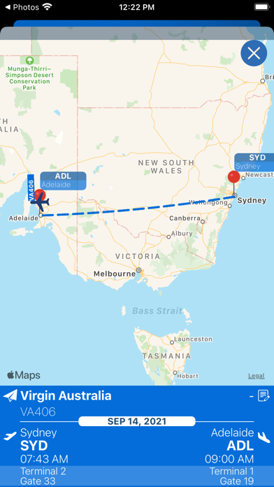 Screenshot #3 pour Adelaide Airport Info + Radar
