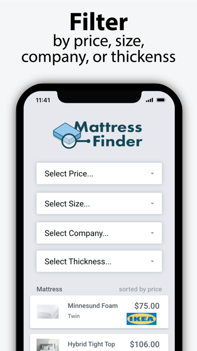 Mattress Finder Screenshot