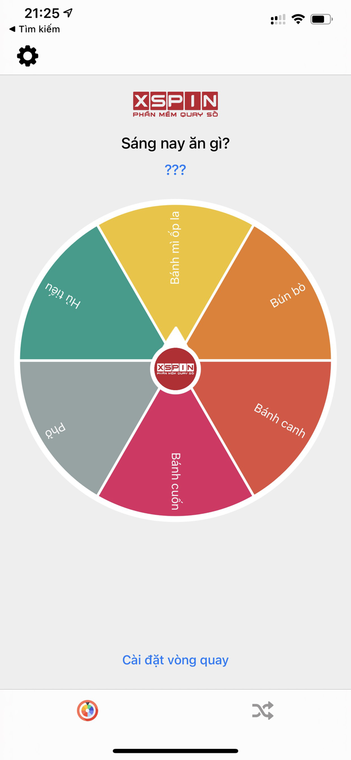 XSPIN  Quay Số Ngẫu Nhiên
