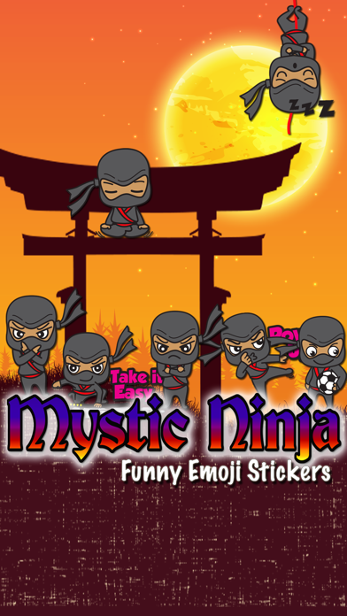 Mystic Ninja Funny Emoji Stick Screenshot