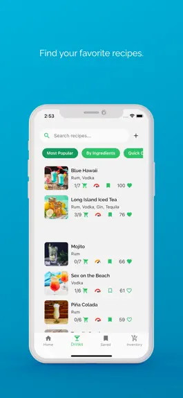 Game screenshot DIY Cocktail Bar - Recipes App apk