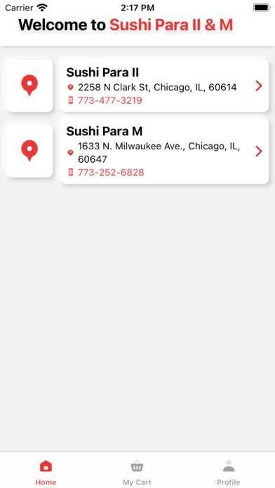 Sushi Para - Restaurant Screenshot