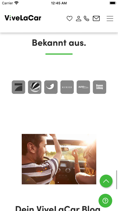 ViveLaCar Österreich Auto-Abo Screenshot