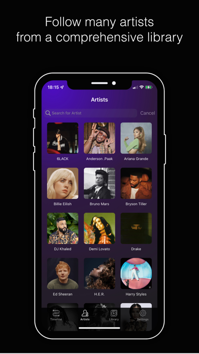 MusicHub - New Music Tracker Screenshot